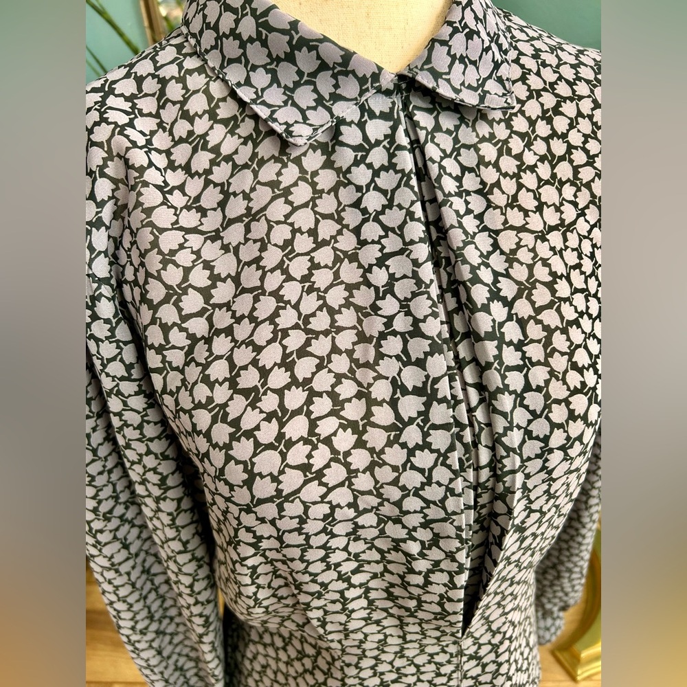 Vintage Floral Patterned Blouse - image 4